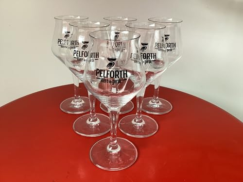 Lot de 6 verres à bière pelforth bière de garde 25cl 33cl neuf