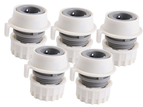 POPETPOP 5pcs Washing Machine Adapter Washer Hose Connector Inlet Adapter Faucet Hose Adapter for Sink Portable Washer Quick Disconnect Water Hose Fittings Plastic Suite Water