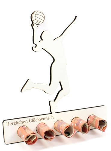 Dekolando Geschenk Volleyball Beachvolleyball Volleyballer Fan Personalisierte Geschenke Geldgeschenk Training Zuspieler Trainer Beach
