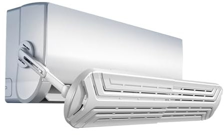 YZWZZXC Adjustable Air Conditioner Deflector, Plastic Telescopic Windshield, Split Air Conditioners Accessory, for Home Ceiling Efficient Air Circulation
