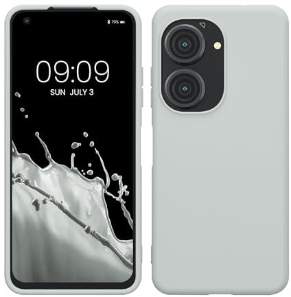 kwmobile Housse Compatible avec ASUS Zenfone 10 / Zenfone 9 Coque - Housse de téléphone Protection Souple en Silicone - Cool Mint