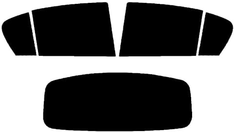 Window-Tint.co.uk Pre Cut Window Tint for Vauxhall Corsa 5-door - 2006 to 2014 (D) - Rear Windows 5% Limo