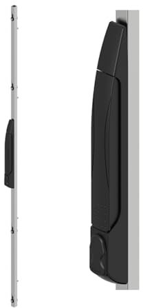 Pestillo de manija oscilante de Control de varilla de 3 puntos, Cerradura de Panel de gabinete eléctrico de seguridad, Cerradura de varilla deslizante, Cerradura Rittal, 1 Uds.(ALUMINUM DOOR_DOOR LOCK