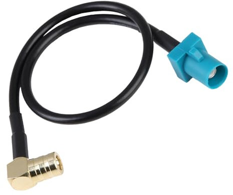 Antenne Kabel Fakra auf SMB, RG174 Fakra Stecker zu SMB Buchse Antennenadapter 20cm, Fakra Z Stecker auf SMB Adapterkabel für Android Head Unit, DAB+ GPS FM Autoradio Verlängerungskabel