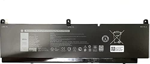 11.4V 68Wh 68ND3 CR72X G5FJ8 J0VNR CR72X 17C06 Laptop Battery Compatible for DELL Precision 7550 7560 7750 7760 Mobile Workstation
