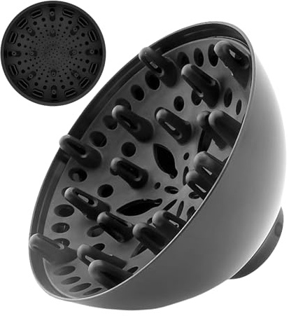 Accessoire Diffuseur Pour Sèche-Cheveux, Diffuseurs Cheveux Bouclés, Diffuseur De Cheveuxs Universel Adapté Aux,Pièce D'Appareil De Coiffure Pour Séchage À Chaud Naturel Ondulé Lisse Maison