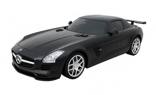 Edco RC Mercedes-Benz SLS AMG GT 28cm ferngesteuert 1:16 Modellauto Spielzeugauto Auto 2-Varianten 48 (Schwarz-Matt)