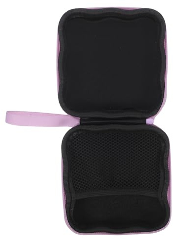 FRCOLOR Pochette Hygiénique Portable Violette de Cœur Fermeture Éclair, Mini Trousse de Rangement pour Serviettes Hygiéniques et Tampons, Étui Compact pour Femme et Adolescente, Paquet