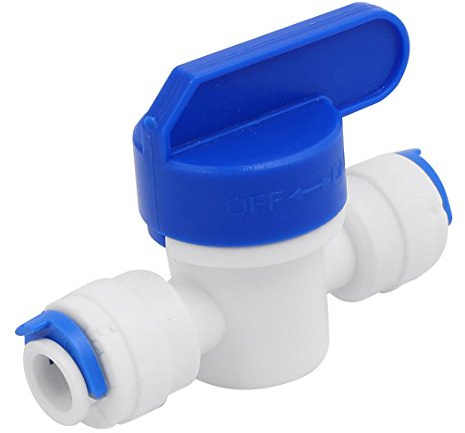 sourcingmap 10mm OD Dual Ways Rotary Lever Plastic Water Pipe Fittings Ball Valve