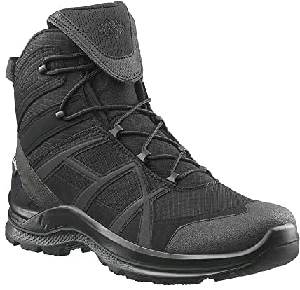Haix Black Eagle Athletic 2.1 GTX mid/Black New: Optimized Design - Robust Shoes for Work and Leisure. 45