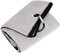 Mile High Life Dreifach gefaltetes Golfhandtuch | Premium Mikrofaser Stoff | Waffelmuster | Schwerlast Karabinerhaken | 14 Farben Optionen(Grey)