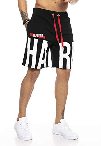 Redbridge Premium Shorts Trainingshose kurz Jogginghose Sporthose Schwarz M