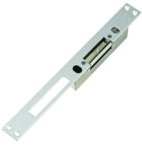 Yale Incontri Elettrici da infilare YF6200/1 argento, frontale corto, con fermo a giorno, sganciamento permanente
