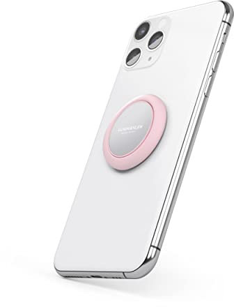 VONMÄHLEN Backflip Handy Fingerhalter - Ultra Flach Fingerhalter und Griff für Smartphones, integrierte Stativfunktion mit Magnetpunkt, Rot