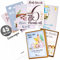 Pikaflor 45 Meilensteinkarten Baby Junge (handgemalte Tiere Deutsch) Meilenstein Karten Set mit Geschenkbox + Schönes Geschenk zur Geburt, Taufe & Babyparty