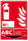 Signalétique.biz - Panneau Extincteur Classe ABC Incendie - Panneau Extincteur Incendie - 75 x 105 mm - Adhésif
