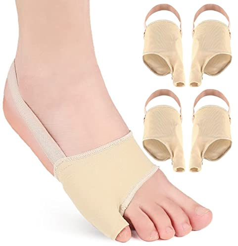 runrayay 2 Paar Ballenzeh-Korrektor für Damen und Herren, Ballenzeh-Korrektor mit rutschfestem Riemen zur Linderung von Bunion Pinky Toe-Schmerzen, Glätten des Bunionette, überlappender Zeh