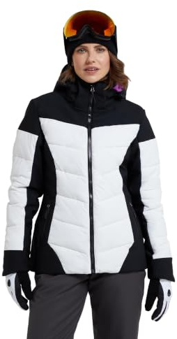 Mountain Warehouse Resort Womens Padded Ski Jacket - Snow Proof, IsoTherm, Breathable & Thermal Tested -30 °C Ladies Coat - Best for Winter, Skiing, Winter Sports