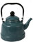 Hengqiyuan Wasserkessel Emaillierter 1. 1L Vintage Emaille Wasserkocher Teekessel Teekanne Kaffeekanne Emaillekessel mit Hitzebeständig Griff für Küche Zuhause Café Camping Gasherd,Grün