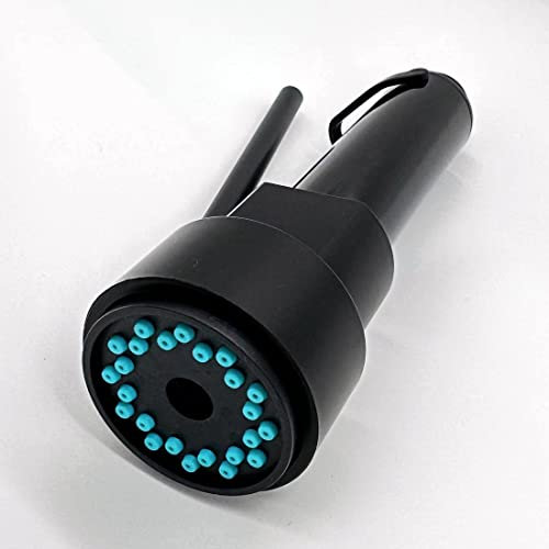 SkyPanda Robinet de cuisine de rechange G 1/2 avec buse de rechange universelle amovible 2 modes (embouts de douche, noir)