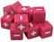 Dice4friends DIC37410 Würfelset: Fate/Fudge Pink (12) Würfel