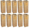 Ideen mit Herz Lot de 10 sacs cadeaux pour bouteilles - 36 x 12 x 10 cm - Idéal pour offrir du vin, du champagne et du champagne (doré, ornements métalliques)