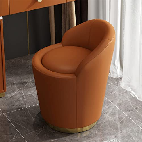 Collic Kleine Einzelne Ledersofa 360 Rotate Schlafzimmer Dressing Eitelkeit Stuhl Maniküre Salon Schwenkstühle Wohnzimmer Dinningpraktische Möbel/a/35 * 62Cm