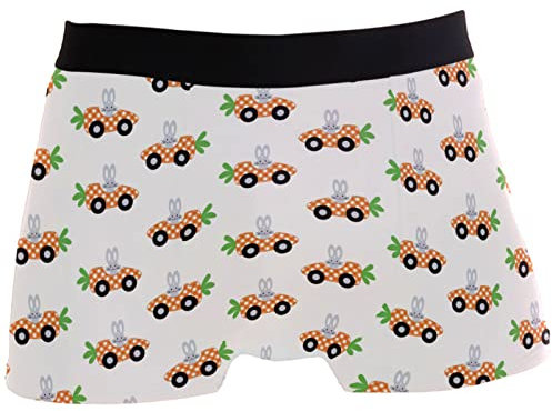 Osterhase Karotte Auto Herren Boxershorts Unterwäsche, multi, M