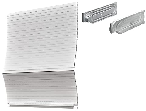 Hettich Schrankrollladen (ohne seitliche Führungsschiene, Rollladen für Möbel, 500x600x350, weiß)