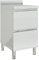 JUNZAI Armario de Cocina Comercial con 2 cajones, Muebles Cocina, Alacena Cocina, Mesa De Trabajo, Acero Inoxidable