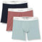 Calvin Klein Uomo Boxer Confezione da 3 Cotone Elasticizzato, Multicolore (Capri Rose Blue Shadow Arona), S