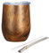 Yerba Mate, tazza mate in acciaio inossidabile, 360 ml, adatta per tè mate, caffè e tè alla frutta, marrone teak