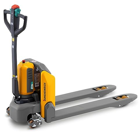 Jungheinrich Elektro-Hubwagen AME | 1.500 kg Tragkraft | 195 mm Hubhöhe | 1.150 mm Gabellänge | Lithium-Ionen-Batterie 24 V / 36 Ah mit Ladegerät | 5 h Ladezeit | Hubwagen elektrisch