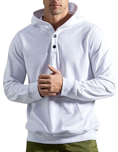 Generisch Essentials Hoodie Herren, Herren Basic Hoodie Sweatshirt Kapuzenpullover Hoodies Teenager Sweatjacke Oversize Langarm Pullover mit Kapuze Casual Herbst Winter Streetwear Pulli Oberteile 02