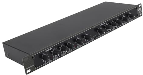 Yunseity Crossover Mono de 4 Vías, Crossover de Procesamiento de Distribución de Sonido de Audio Estéreo Profesional de 2/3/4 Vías 110 V, Crossover de SeñAl de Audio para Presentaciones