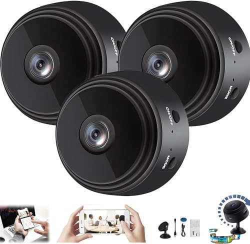 Hliloy Camtrix Security Camera, Camtrix Magnetic Mini Security Camera (3PC)