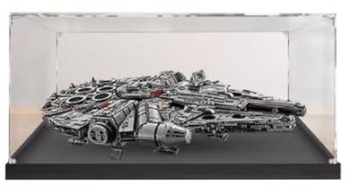 Transparente Acryl-Vitrine für Lego 75192 Flugmaschine, staubdicht, transparent, Vitrine (84,8 x 64,8 x 24,9 cm (nur Vitrine) (2 mm)