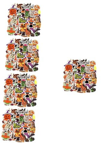 HOMSFOU 250 Blatt Aufkleber Halloween Scrapbooking Zubehör Scrapbook Verzierungen Halloween Abziehbilder