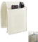 UESDU Porta Telecomando Da Divano, Organizer Per Braccioli con Tasche Salvaspazio Antiscivolo per TV Telecomando Occhiali (Beige)