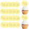URROMA 20pcs Round Thank You Cake Toppers, Mirrors Acrylic, Cake Discs & Acrylic Cake Picks (style8)