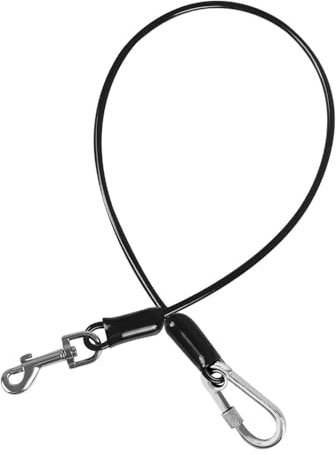 Corde di Prolunga per Guinzaglio per Cani, 60 cm Connettore per Guinzaglio per Cane con Gancio Girevole a 360°, Estensione del Guinzagli per Cani di Taglia Piccola, Media e Grande