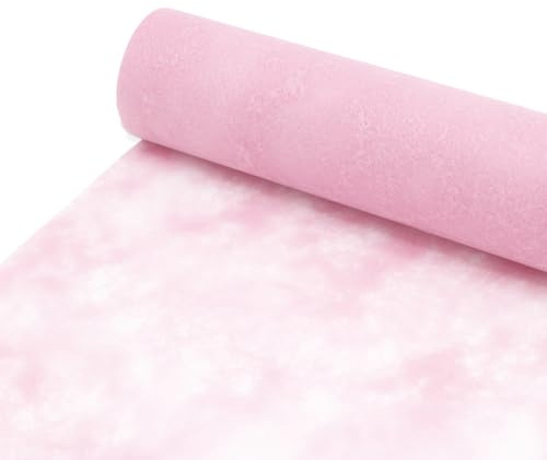 Sizocloud® Tischläufer Tischband (Zartrosa, 20 cm breit)