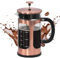 Panana French Press Coffee Maker with Stainless Steel Filter, 1000ml Large Capacity for Office & Home Use, Durable Borosilicate Glass & Stainless Steel Frame (C+)