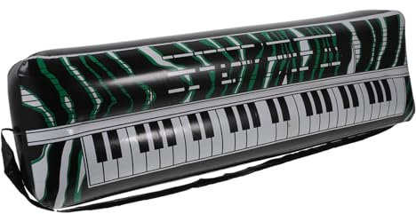 BESTonZON Aufblasbare Elektronische Tastatur Korb Musical Instrumente Ballon Schwebend Schwimmbad Aufblasbarer Pool Stand Gadgets Panzer Cool Party Aufblasbare Requisiten PVC