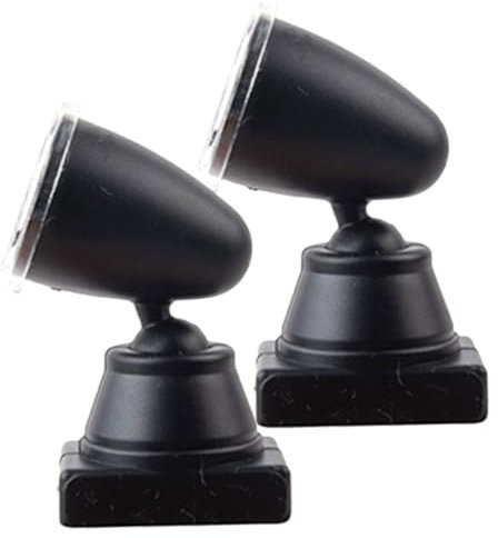 SEWACC Kleiner Signallichter und Sicher zum Spielen 2 Stück aus Kunststoff und Metall Portable Lampen im Maßstab 1/87 mit Stilvollem Design für Modelleisenbahnen für Krippen