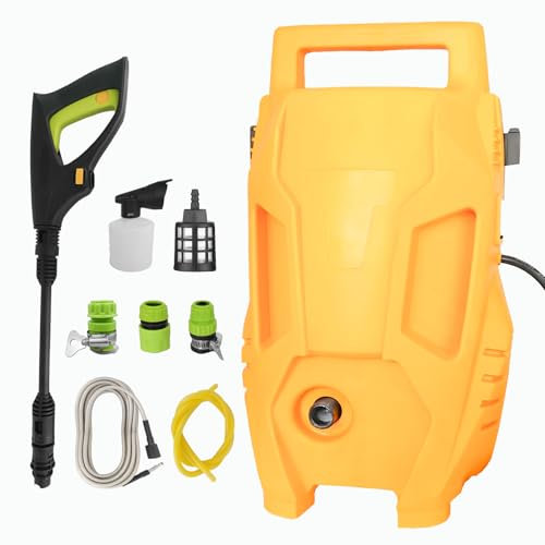 Pressure Washer, 2000W 110bar 360L/H Jet Washer, Electric Power Washer with Snow Foam Bottle for patio car Garden Yard Cars Fences Driveways