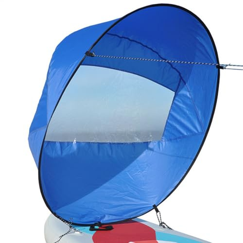 Nudorpn Kajak Windsegel Paddel, Groß 108 cm tragbares und faltbares Downwind-Segel mit Aufbewahrungstasche, Kajak Zubehör für Kajaks, Kanus und Schlauchboote