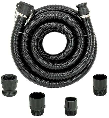 SEWOMO-S Abwasserschlauch 10m Set mit Kamlok Kupplung – Wohnmobil Schlauch mit Adapter für 32mm 40mm 50mm Stutzen & 1 1/2 AG – Abwasser Set für Wohnwagen, Camper, Grau-/Schmutzwasser