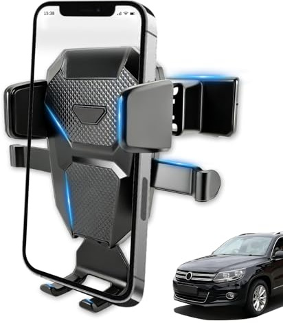 Handyhalterung für VW Tiguan 2010-2019 - Handy Halterung für VW Tiguan, Auto-Handyhalterung für Volkswagen Golf Sportsvan (16-21), Car Phone Holder, Smartphone Halterung mit 360° Nutzung, Auto Zubehör