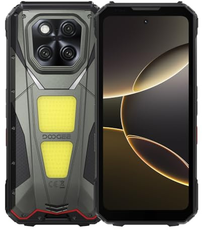 DOOGEE V Max LR 5G, 6.78″ FHD+ 120Hz, 36GB RAM + 512GB (espandibile fino a 2T), batteria da 20.500 mAh con ricarica rapida 45 W, fotocamera IA da 200 MP + 32 MP Selfie, Battaglia Rust